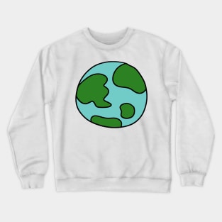 Cartoon Earth Crewneck Sweatshirt